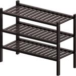 3 Tier (Thick) Bamboo Shoe Rack for Closet