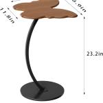 Shaped End Table, Unique Butterfly Side Table for Couch