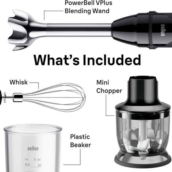 Braun MQ50202M MultiQuick Vario 5 Handheld Blender