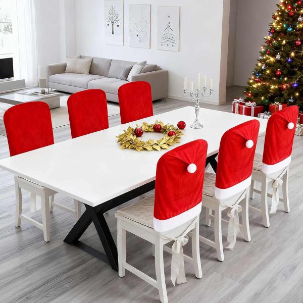 Christmas Chair Covers, Set of 4 Pcs 23.6 x 19.6 I