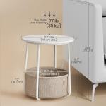 VASAGLE LILEA Collection - Small Round Side End Table