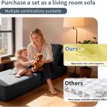 FILUXE Modular Sectional Sofa, Modern Modular Sofa Couch with Deep Seat