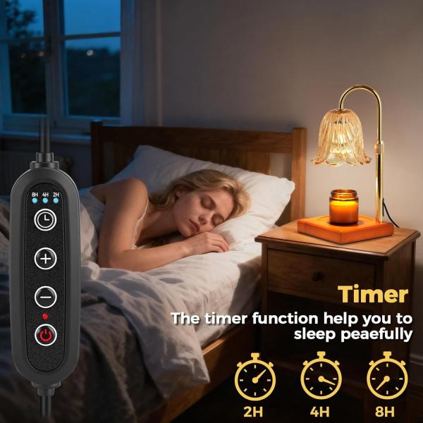 Candle Warmer Lamp with Timer Dimmable, Birthday Gifts for Women Mom