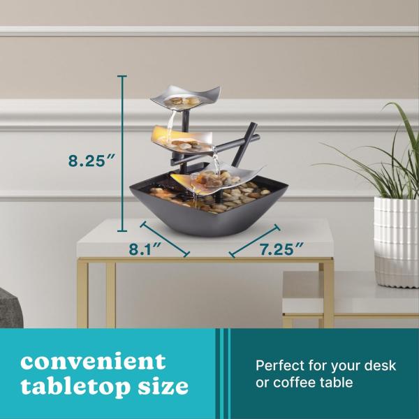 Homedics Tabletop Water Fountain, Home Décor Soothing Sound Machine