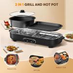 2 in 1 Hot Pot Electric with Grill