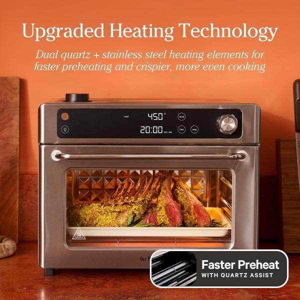 Our Place Large Wonder Oven | 6-in-1 Stainless Steel Air Fryer Toaster Oven Combo with Basket