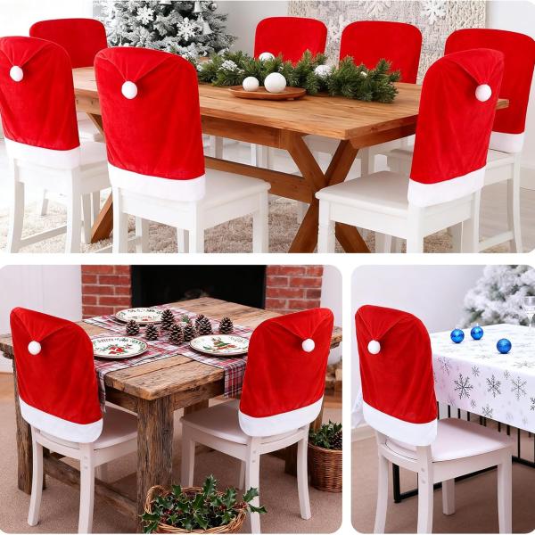 Christmas Chair Covers, Set of 4 Pcs 23.6 x 19.6 I