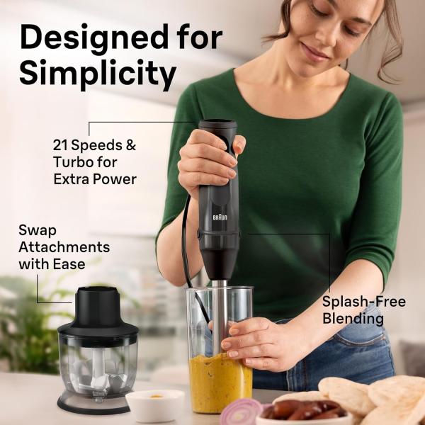 Braun MQ50202M MultiQuick Vario 5 Handheld Blender
