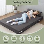 eMoreCool Boneless Folding Sofa Bed Full, Corduroy Convertible Sleeper Chair