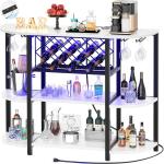 Unikito Bar Table Cabinet with Charging Station