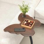 Shaped End Table, Unique Butterfly Side Table for Couch