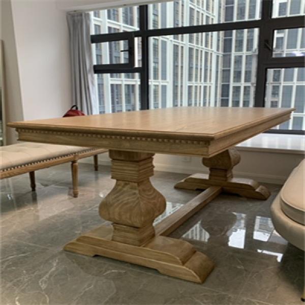 Sales Factory Nordic Restaurant Retro 2023 Warehouse Soild Wood Cheap Living Room Wooden Dining Table