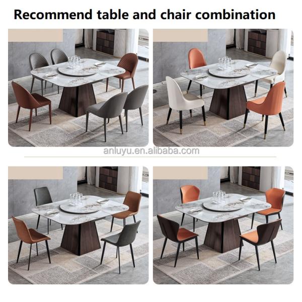 Round Dining Table Luxury Round 4 Chairs Coffee Modern Dining Table Nordic Fashion Mesas De Jantar Kitchen Furniture