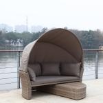 Uland Outdoor Circular Sofa Round Bed Furniture Garden Sofas Round Beds Outdoor Rattan Comfortable Bed