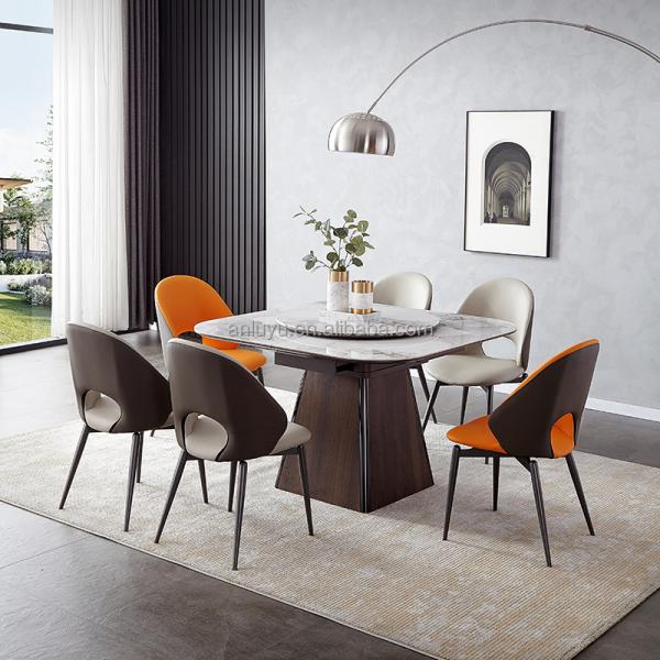 Round Dining Table Luxury Round 4 Chairs Coffee Modern Dining Table Nordic Fashion Mesas De Jantar Kitchen Furniture