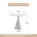 French Style Cream Dining Table Slate Chair Combination Luxury Reception Negotiation Balcony Accessible for Small Apartments