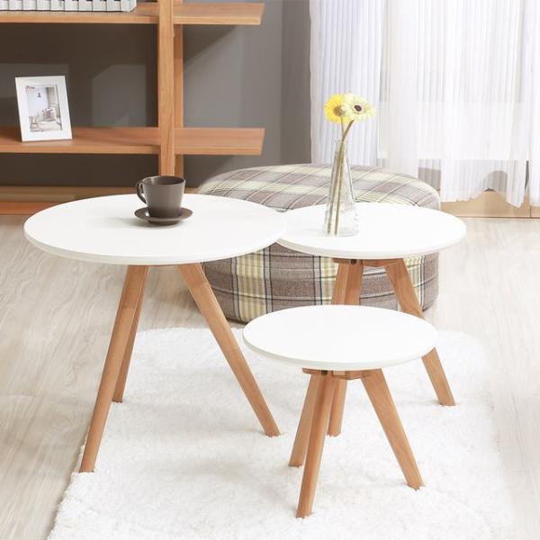 Contemporary White MDF Dining Table with Beautiful Wooden Legs Modern Design Style Generous Sofa Dining Furniture