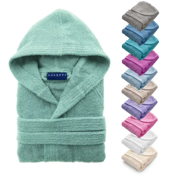 Accappatoio Caleffi Arcobaleno Spugna uomo donna taglia S M/L XL/XXL cotone 100%