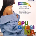 Accappatoio Caleffi Arcobaleno Spugna uomo donna taglia S M/L XL/XXL cotone 100%