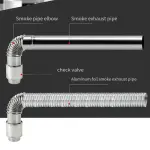 Tuyau de cheminée en acier inoxydable doublé cheminée droit poêle à bois tuyau d'échappement-