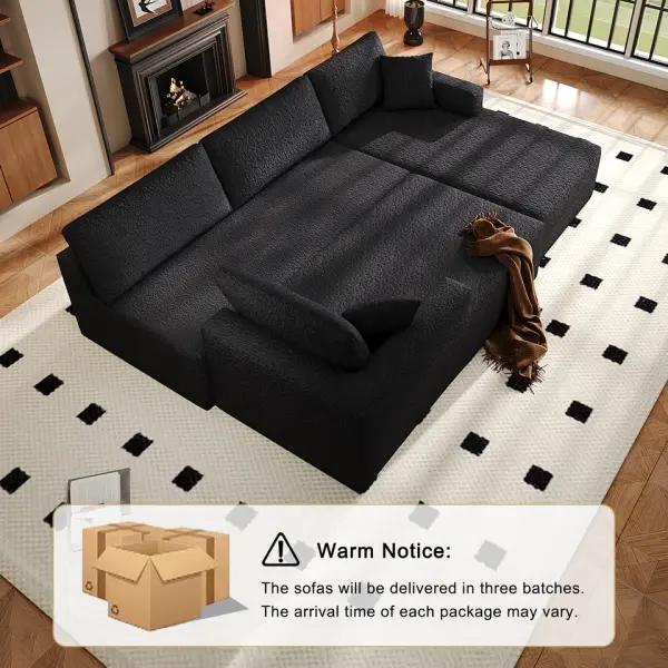 Canapé d'angle combiné gratuit canapé sectionnel en forme de U chaise salon canapé à faire soi-même